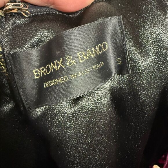 Bronx and Banco Purple Sequin Lace-Up Dress - Picture 12 of 13